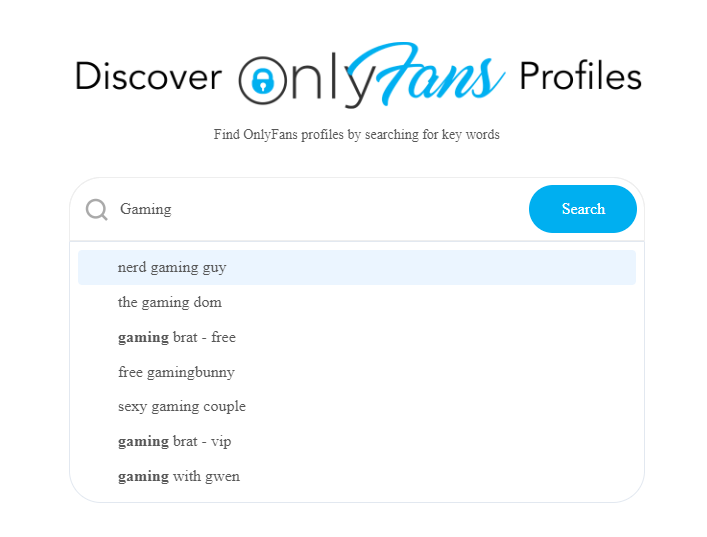 Découvrez les comptes OnlyFans près de chez vous uniquementprofil de fans Filtrage par centres d'intérêt