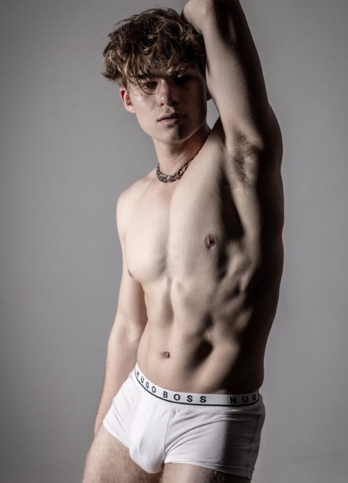 frosty (@frostyonly) onlyfans tiktok influencer standin wearing white underwear