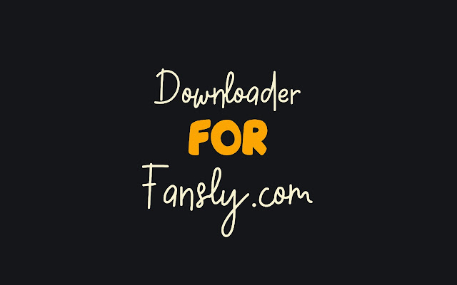 Downloader für das Chrome-Erweiterungslogo von Fansly.com 