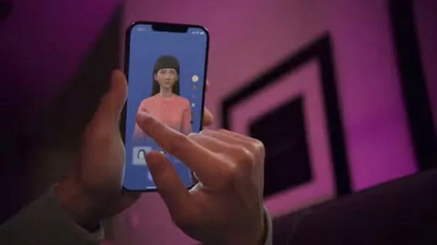 a man using AI Girlfriend Simulators app