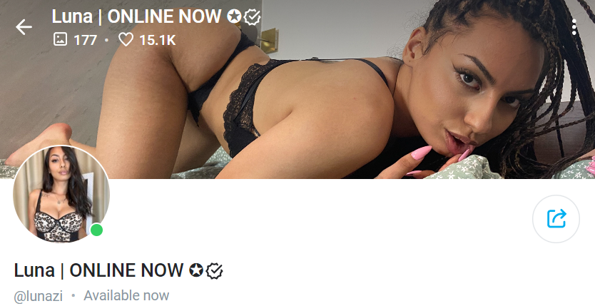 Luna @lunazi OnlyFans page