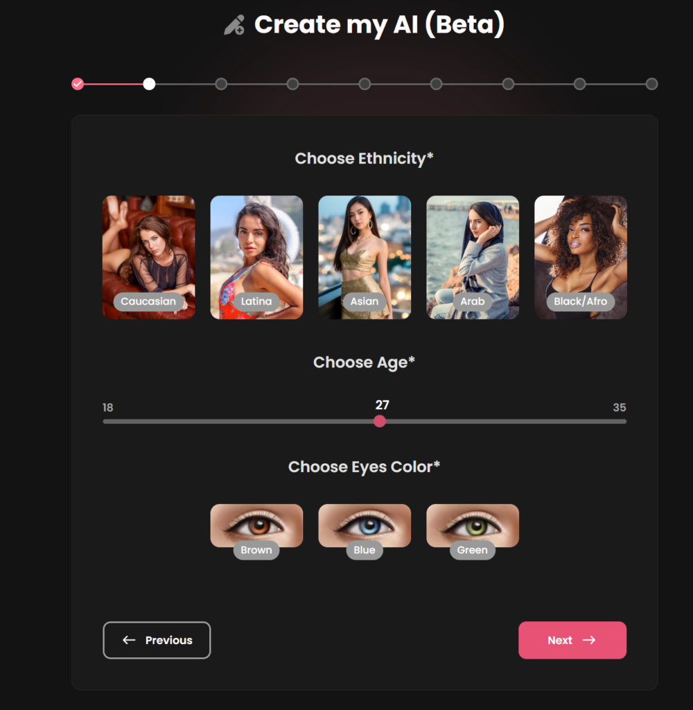 Crea tu propia chica AI desnuda personalizada - diseño