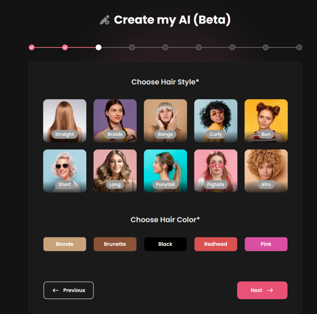 Crea tu propia chica AI desnuda personalizada - diseño