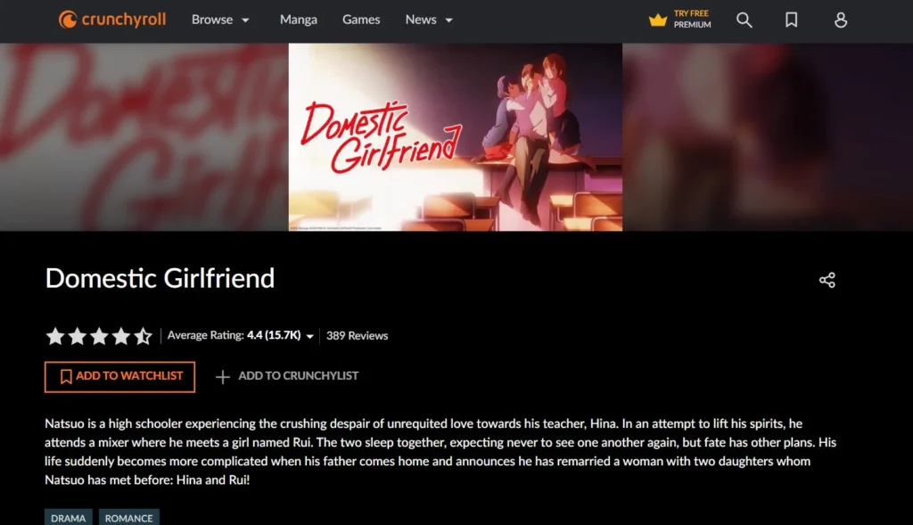 Serie hentai de novia doméstica en crunchyroll.com