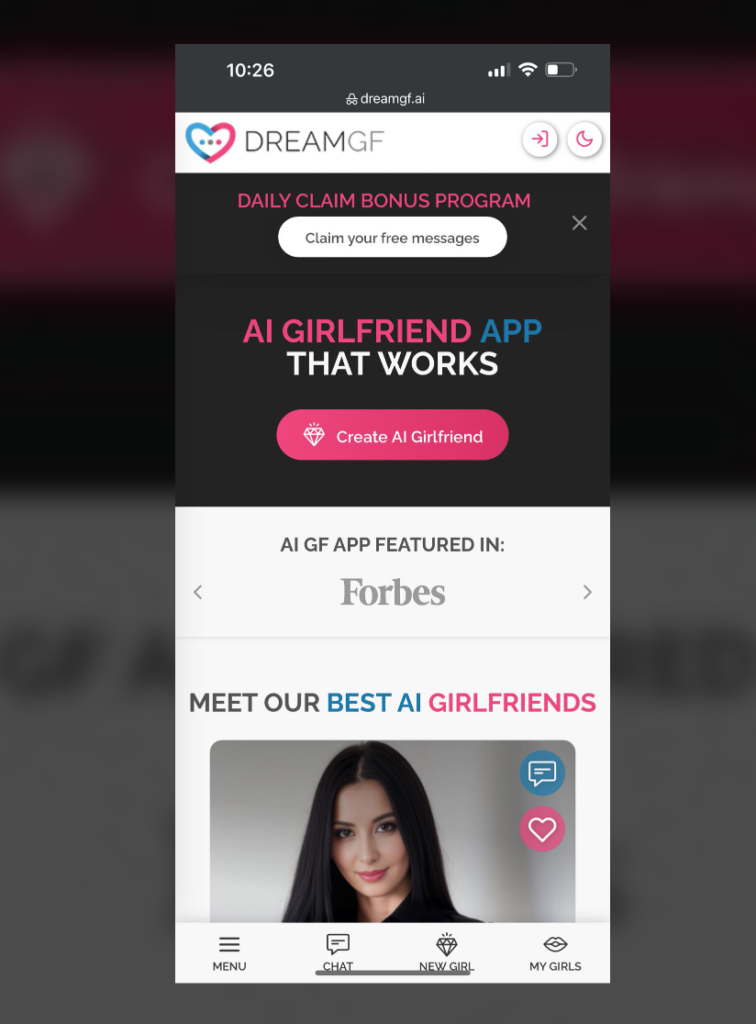 Générateur de porno AI APK pour Android Dreamgf APK