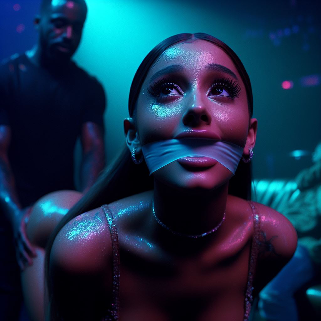 Ariana Grande AI porno tomando polla por detrás 