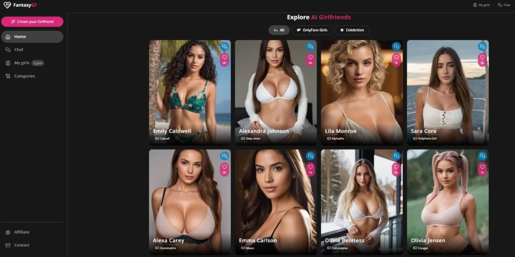 Jeu porno de chat IA FantasyGF.ai