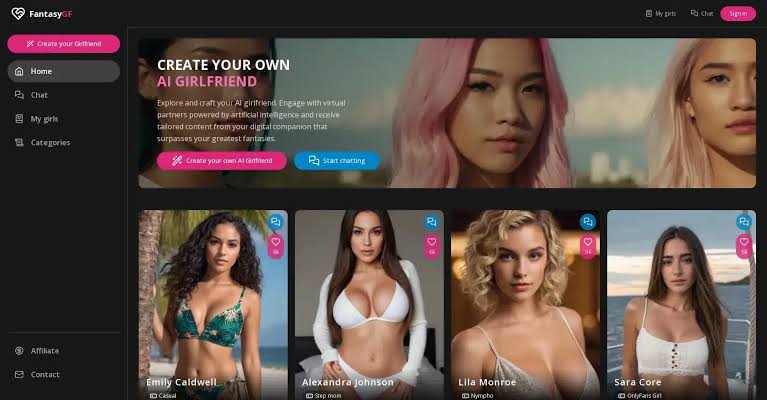 FantasyGf, el mejor generador de IA porno deepfake 